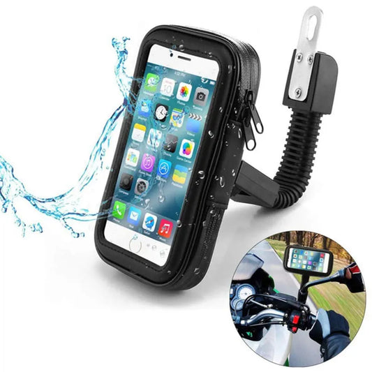 Estuche Impermeable para Celular con Soporte para Moto y Bicicleta